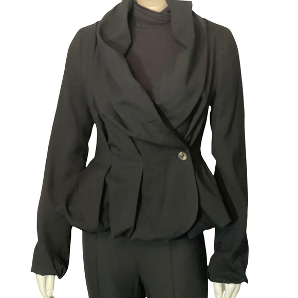 All Saints Wool Wrap Blazer 10 - Picture 1 of 11